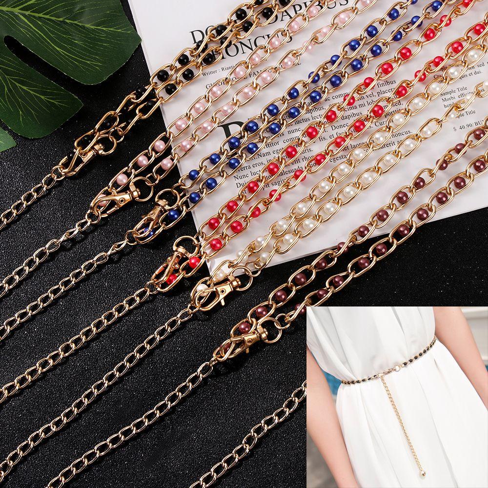 XIANTIN Dây Thắt Lưng Mỏng Đính Hạt Thời Trang Cho Nữ