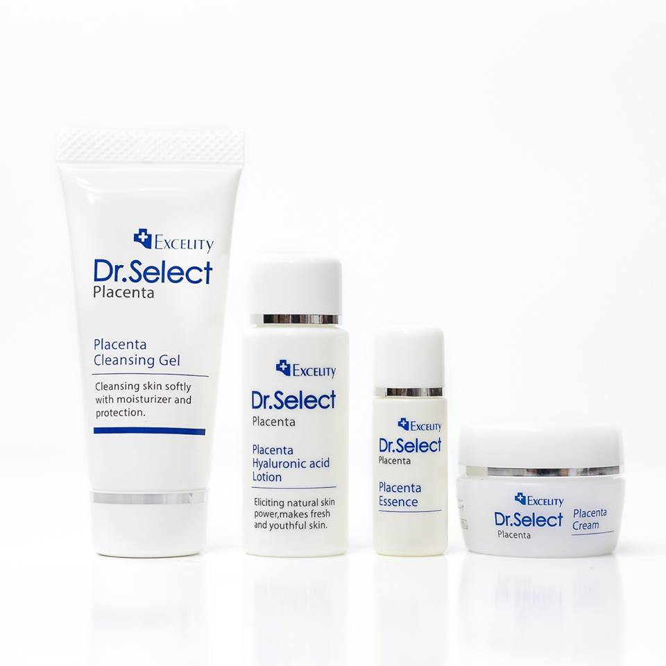 Set dưỡng da mini Dr Select Placenta loại nhỏ 4 món