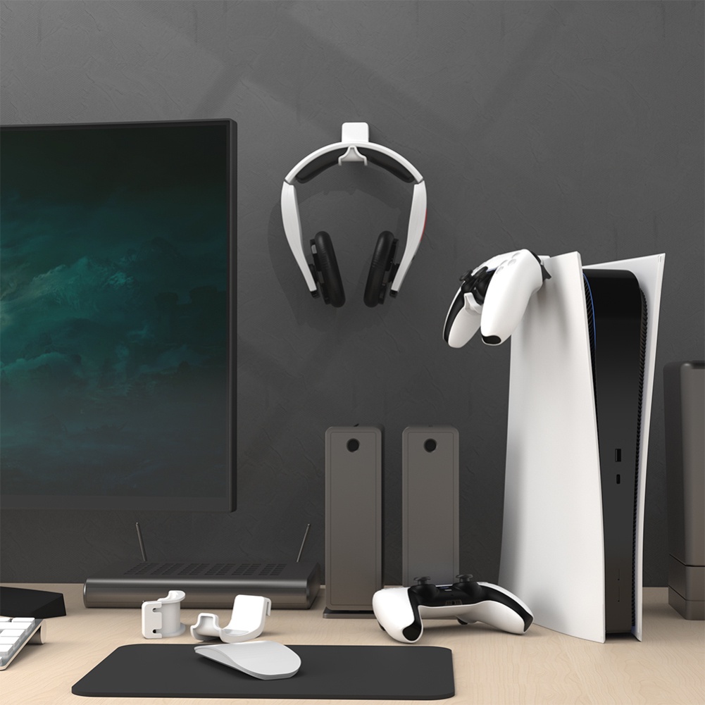 Coza Phụ Kiện Cho Ps5 Giá Đỡ Tai Nghe Cho Bảng Điều Khiển Ps5 Giá Treo Tai Nghe Chơi Game Chống Trượt Móc Treo Tai Nghe