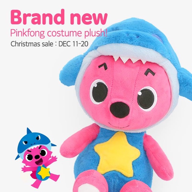 Cáo bông pinkfong  phiên bản cosplay costume plush