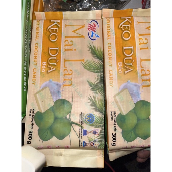 KẸO DỪA MAI LAN Tuyết Lan Sầu Riêng GÓI 300G