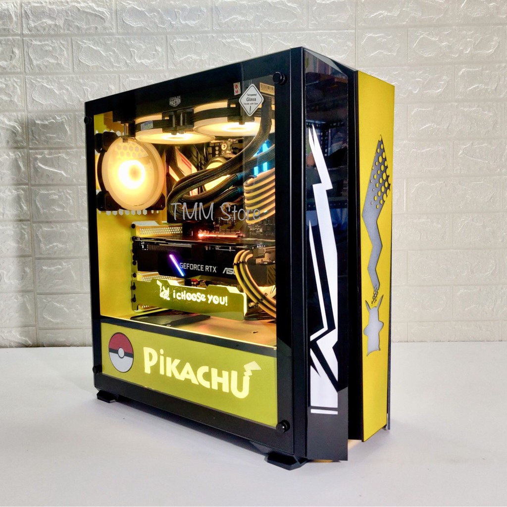 RGB cover PC case (trang trí case PC Pikachu)