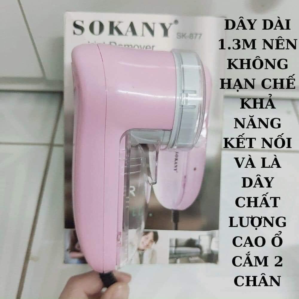 Máy cắt lông xù quần áo, đồ len Sokany cắm điện trực tiếp