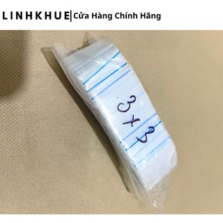 Túi Zip Mini - 100 chiếc - Đủ Size - SP110 - Túi Zip Chỉ Đỏ