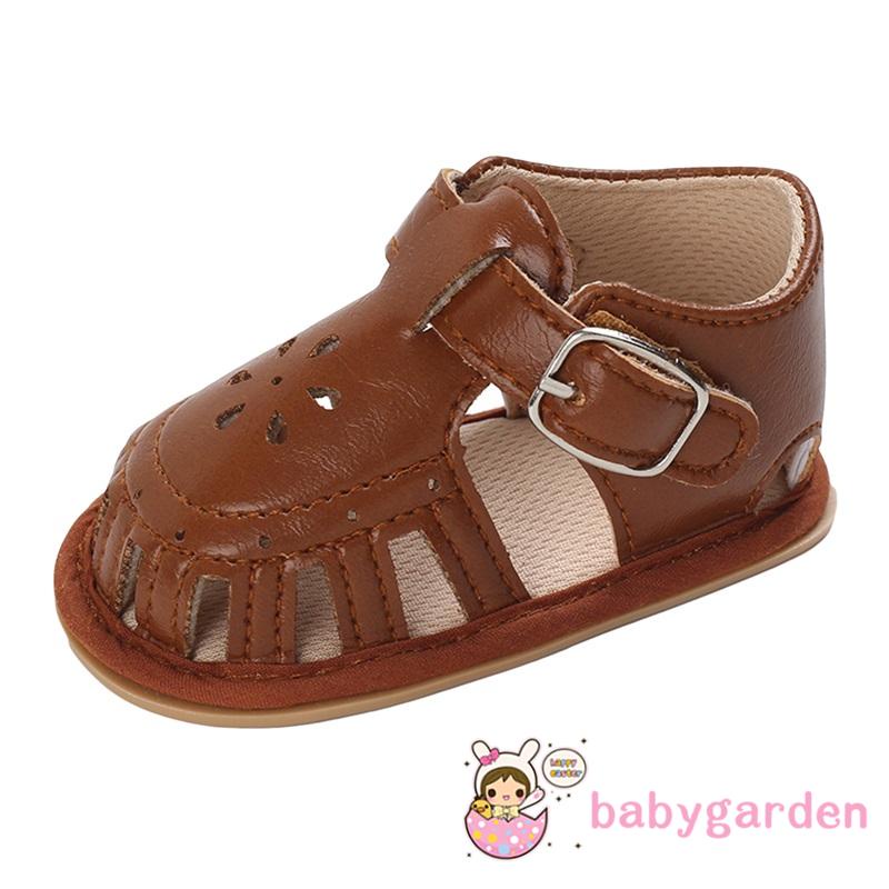 Babygarden-Xăng đan Đế Mềm Chống Trượt Màu Trơn Thời Trang Mùa Hè Cho Bé