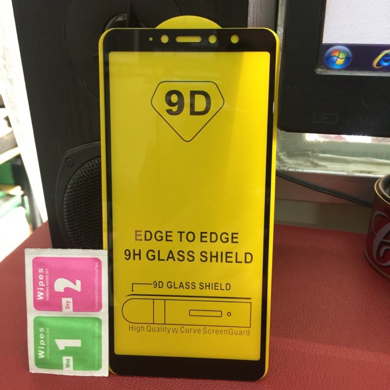 Kính cường lực full màn 9D Xiaomi Redmi S2 tặng kèm giấy lau màn hình