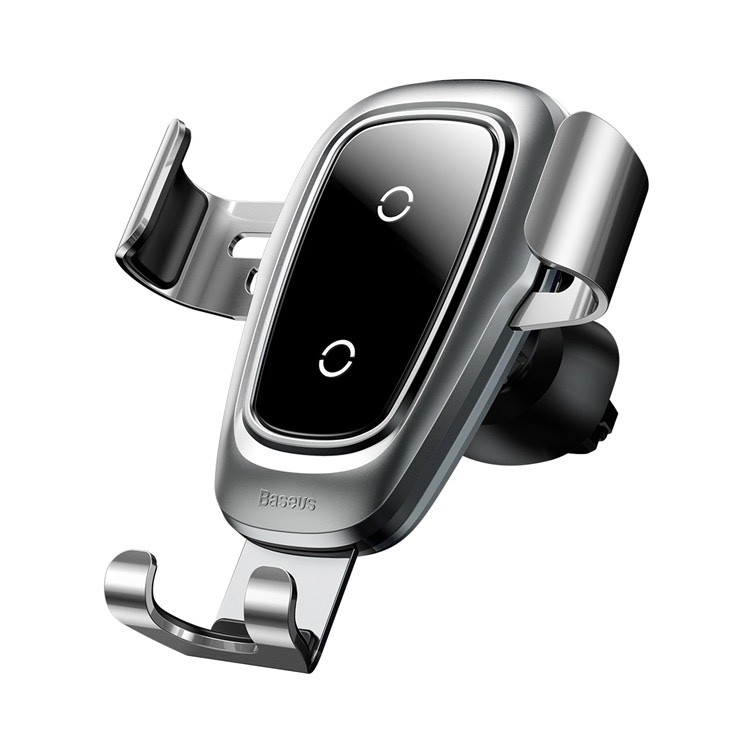 Giá đỡ điện thoại kiêm sạc không dây  Baseus Metal Gravity Car Mount Trên ôtô ( Gắn cửa gió điều hòa chắc chắn ) | BigBuy360 - bigbuy360.vn