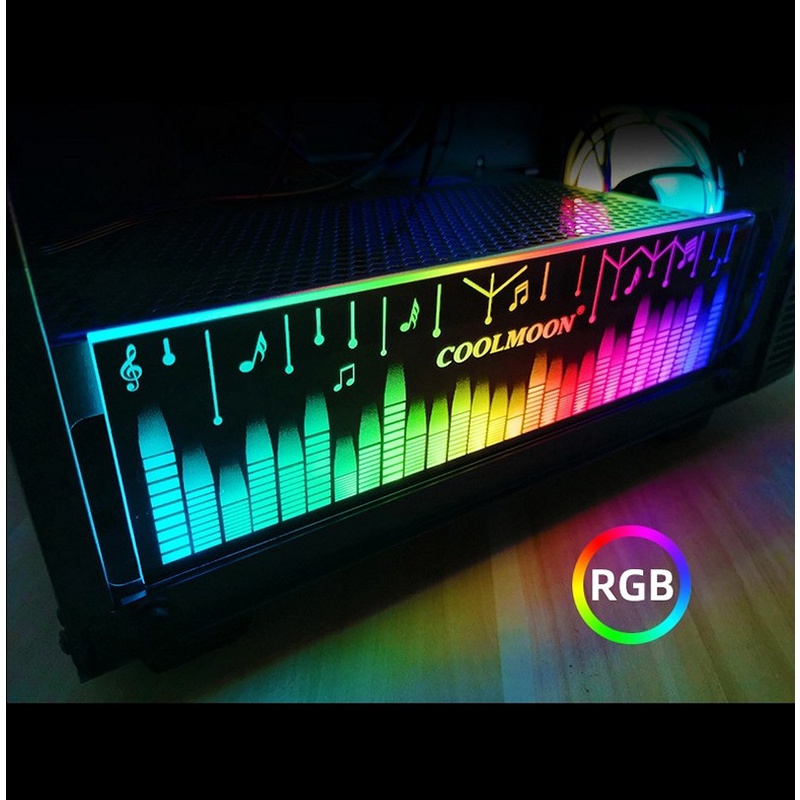 Bảng Led RGB Coolmoon chắn nguồn đồng bộ Hub , Dùng độ trang trí cho case nguồn máy tính