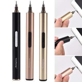 Set tuốc nơ vít điện hình bút dễ sử dụng kèm mũi vặn và dây cáp