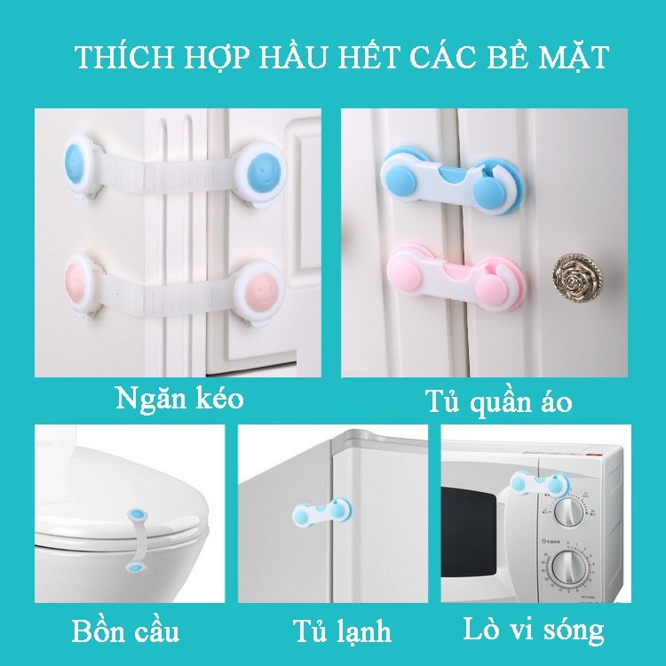 Khóa Tủ Lạnh An Toàn Cho Bé, Khóa Ngăn Kéo Và Cánh Tủ Quần Áo