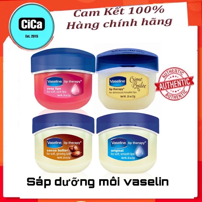 Sáp dưỡng môi Vaseline Rosy Lips Therapy 7g (Rosy lips-Original)