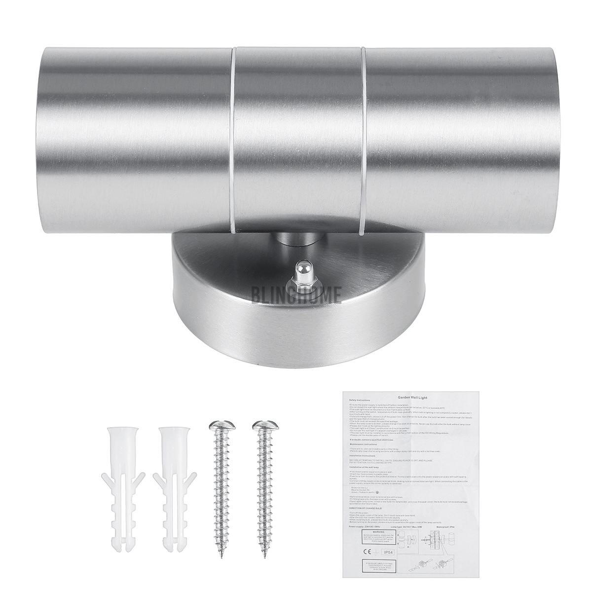 In Stock Modern LED Up Down Wall Light Sconce Dual Head Lamp Fixtures Outdoor Waterproof