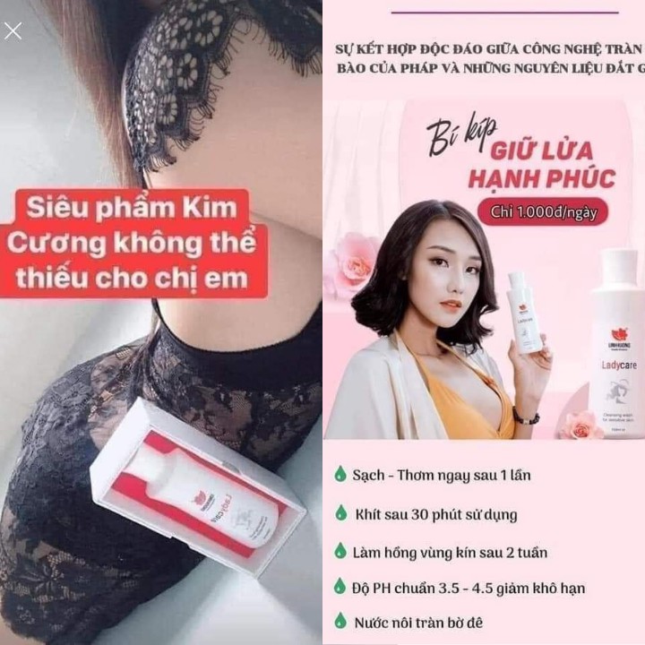 GEL LADY CARE PHỤ KHOA LINH HƯƠNG - HỒNG THƠM KHÍT [CHÍNH HÃNG]