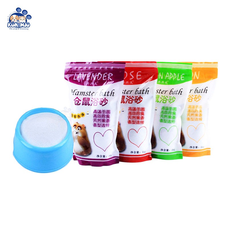 Cát tắm thơm cao cấp cho hamster 1kg (mùi ngẫu nhiên)