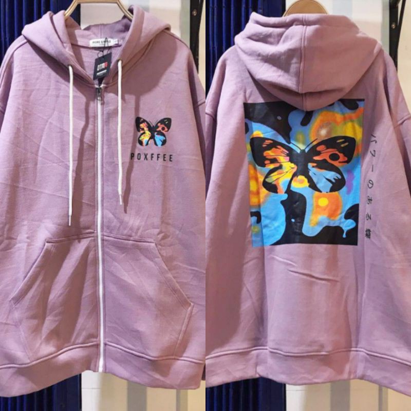 -HÀNG NHẬP KHẨU 🦋𝗟𝗼𝗮̣𝗶 𝗱𝗮̀𝘆🌿 ÁO KHOÁC NỈ Hoodie BƯỚM dây kéo Nữ Nam HOOIDE Liên hệ mua hàng 084.209.1989