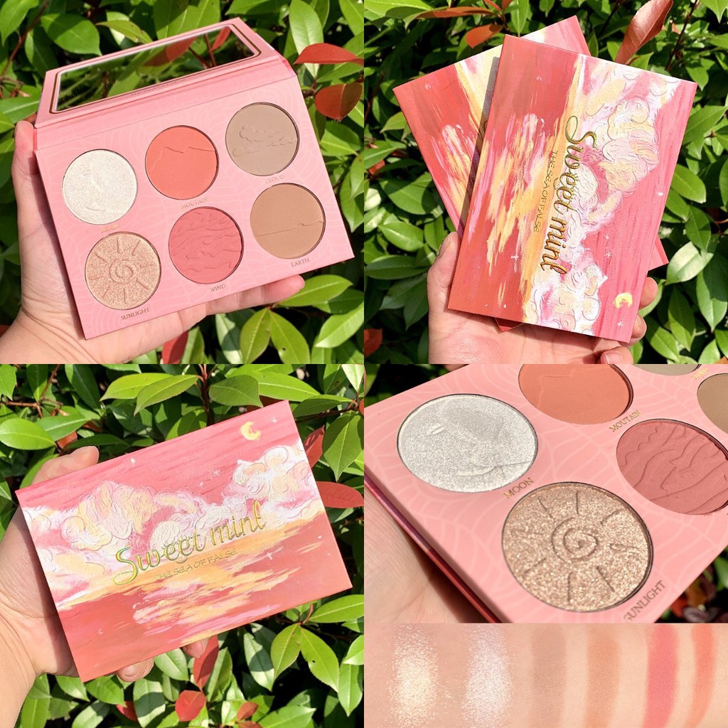 Bảng Phấn Sweet Mint Hồng Siêu Tiện Dụng Kết Hợp Phấn Mắt + Phấn Má + Tạo Khối The Sea Of False | BigBuy360 - bigbuy360.vn