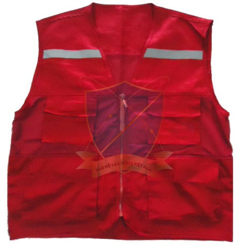 Áo gile bảo hộ 4 túi hộp các màu phản quang
