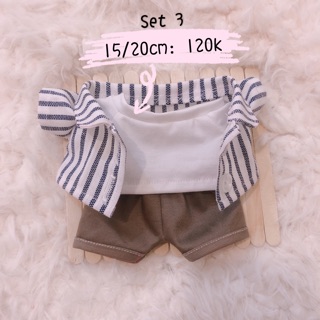 [Ord] Set 3 món sơmi kẻ