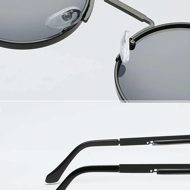 Kính Mát Gọng Kim Loại Tròn Nhiều Màu Sắc Thời Trang