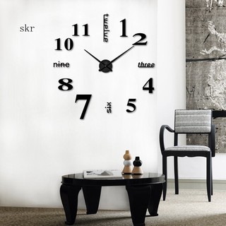Đồng hồ dán tường 3D độc đáo
