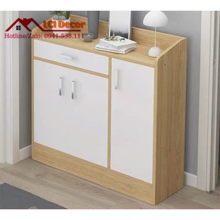 [ Có sẵn ] Tủ giày A1854 (76*24*80cm), Gỗ MDF 12mm chống thấm