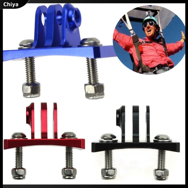 Ngàm Gắn Camera Hành Trình GoPro Hero6 / 5 / 4 / 3 + / xiaoyi / SJ Bằng Hợp Kim Nhôm Gắn Mũ Bảo Hiểm