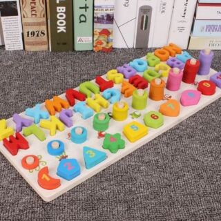 Bộ chữ và số đa năng Montessori