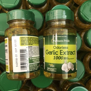 Puritan's Pride Odorless Garlic 1000mg, 100 viên