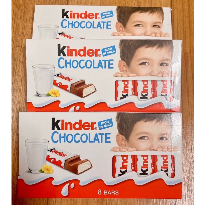 Sô cô la Kinder hộp 8 thanh 100gram - hàng Đức nội địa - Date 8/2022