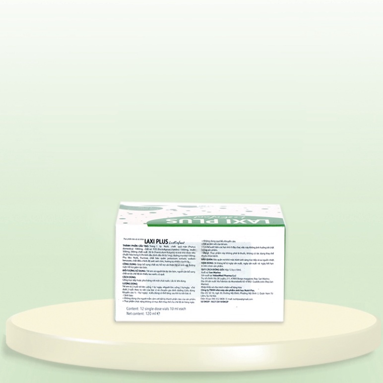 LAXI PLUS LezEnfant _ Bổ xung chất xơ, hỗ trợ trị táo bón _ Hộp 12 lọ x 10ml