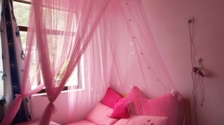 Bộ màn khung tròn kèm đèn led