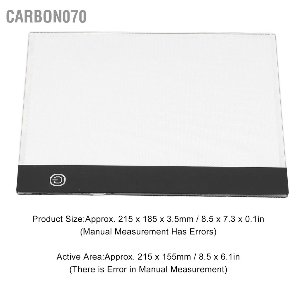Hàng Sẵn Bảng hắt sáng LED A5 trong suốt Cảm Ứng Thông Minh Siêu Mỏng bảo vệ mắt chất lượng tốt【Carbon070】