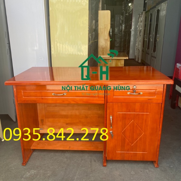 BÀN LÀM VIỆC GỖ THÔNG NÂU GIÁ SỈ