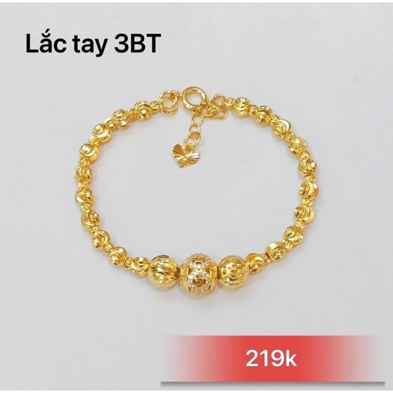 Lắc tay nữ bi mạ vàng kiểu dáng thời trang màu 24