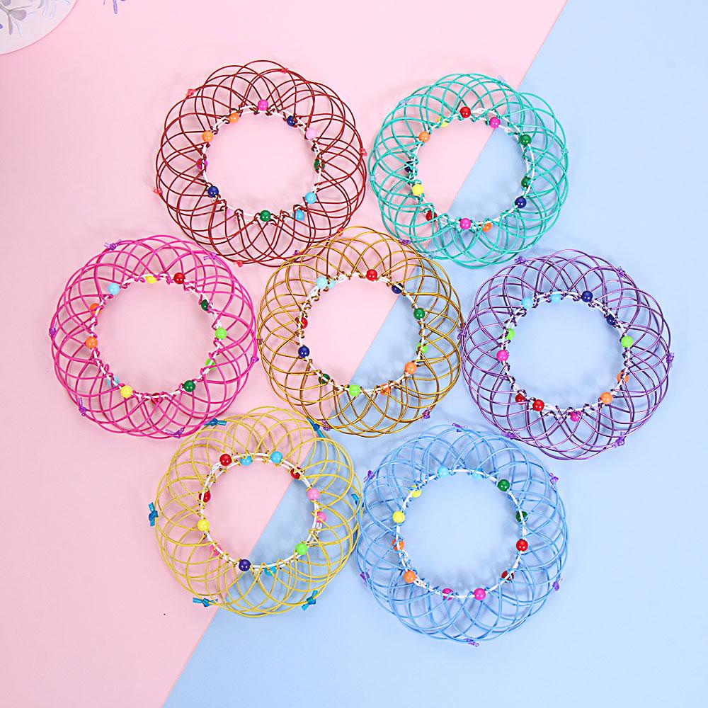 BEBETTERM Giỏ Hoa Mandala Bằng Dây Sắt Giúp Giảm Căng Thẳng