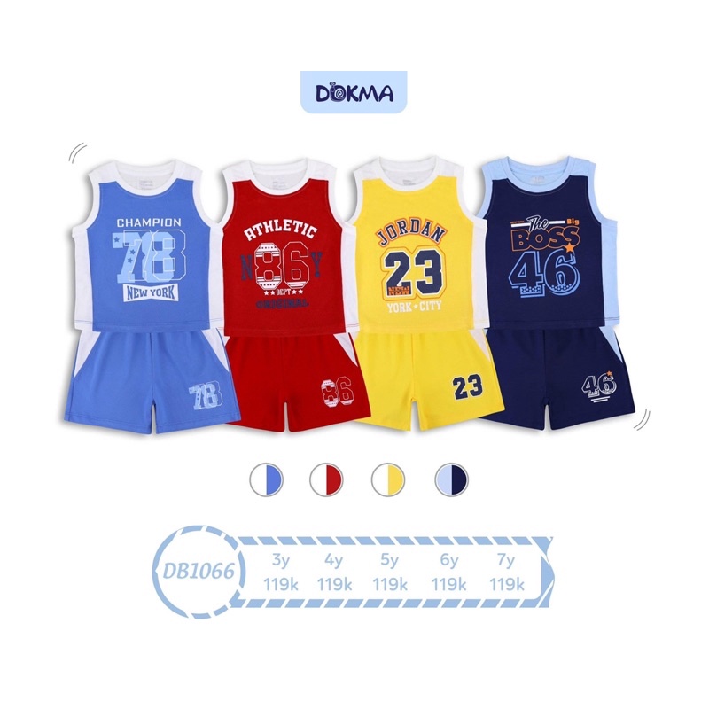 Bộ ba lỗ thể thao bé trai (3-7y)