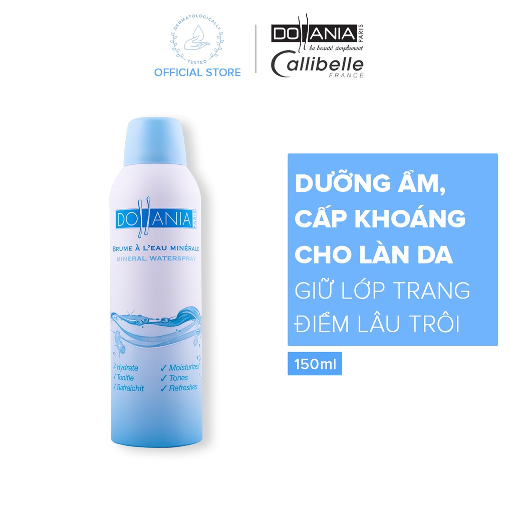 Xịt khoáng dưỡng ẩm cấp nước cho da Dollania 150ml