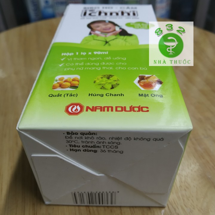 Siro Ho Cảm Ích Nhi sơ sinh chai 90ml hỗ trợ giảm ho, tiêu đờm, giảm nghẹt mũi ở trẻ