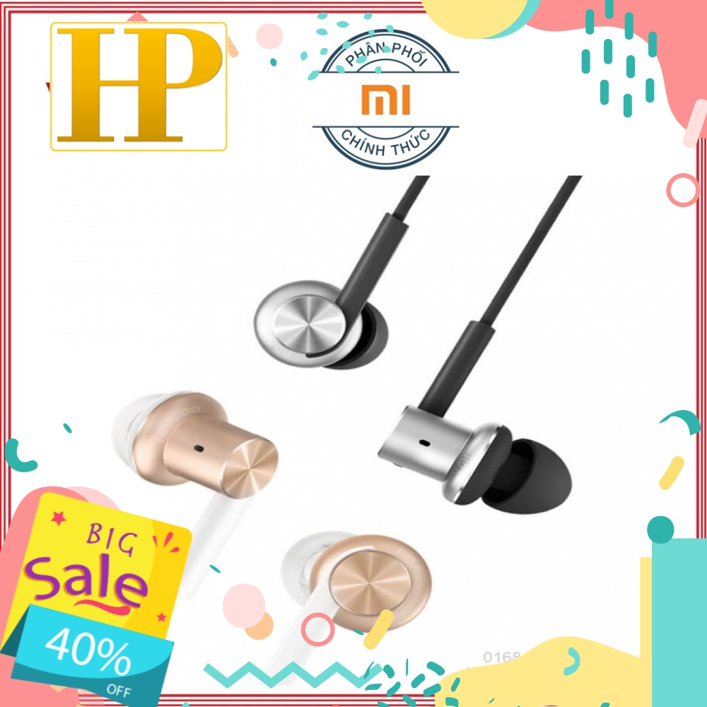 Tai Nghe Xiaomi Mi In Ear Headphones Piston Iron - Hàng Chính Hãng