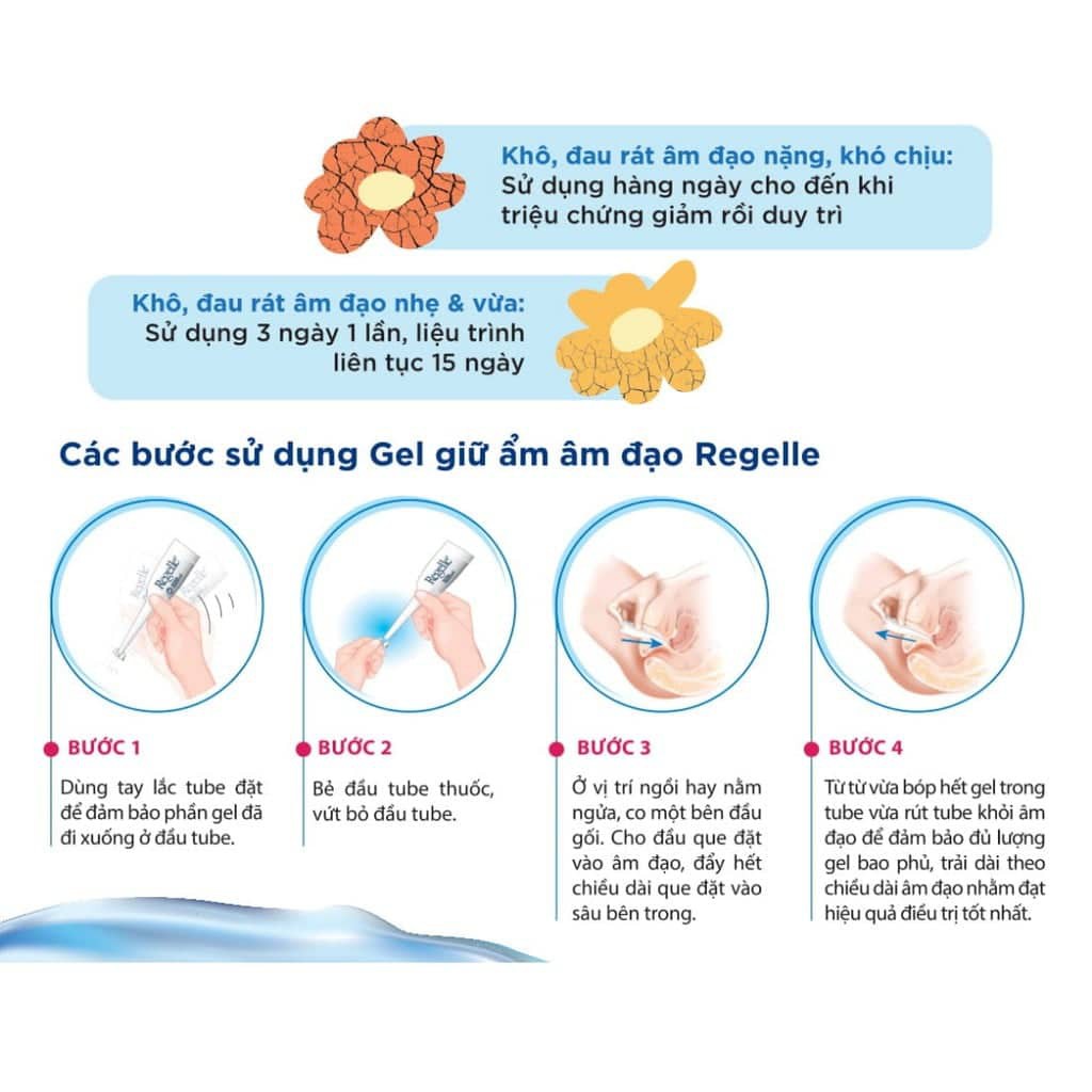 [CHÍNH HÃNG] Gel bôi trơn giữ ẩm REGELLE hộp 6 tuýp(che tên kín đáo)