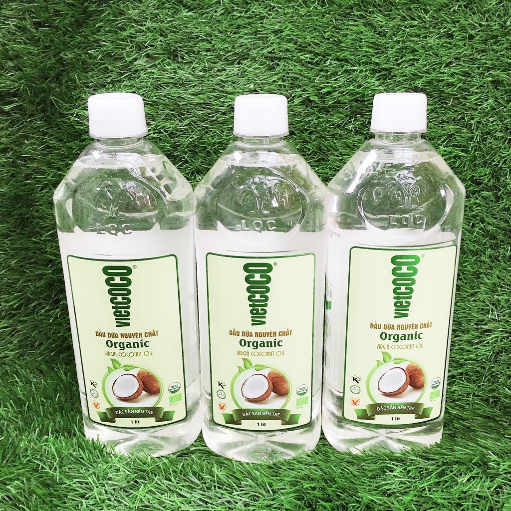 1000ml - Dầu dừa nguyên chất Vietcoco Lương Quới.