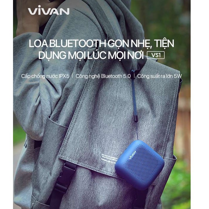 [HÀNG CHÍNH HÃNG] Loa bluetooth Vivan VS1 công suất 5W