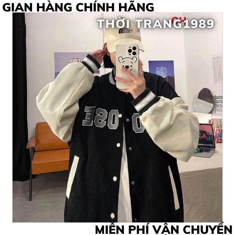 Áo khoác nhung tăm in chữ CHOOSE ,áo khoác bomber thể thao nam nữ unisex ulzzang hàn quốc XƯỞNG MAY TC2