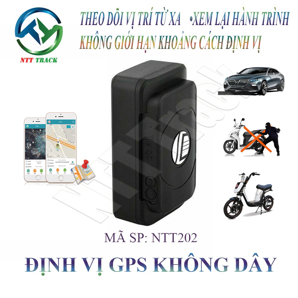 Định Vị GPS Không Dây Pin 4400mAh và 6400mAh