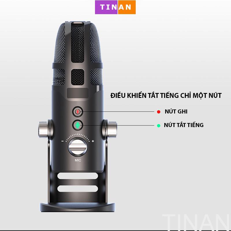 Micro Điện Dung Có Dây M9, Đầu Cắm USB, Dùng Thu Âm Livestream Cho Máy Tính, Điện Thoại