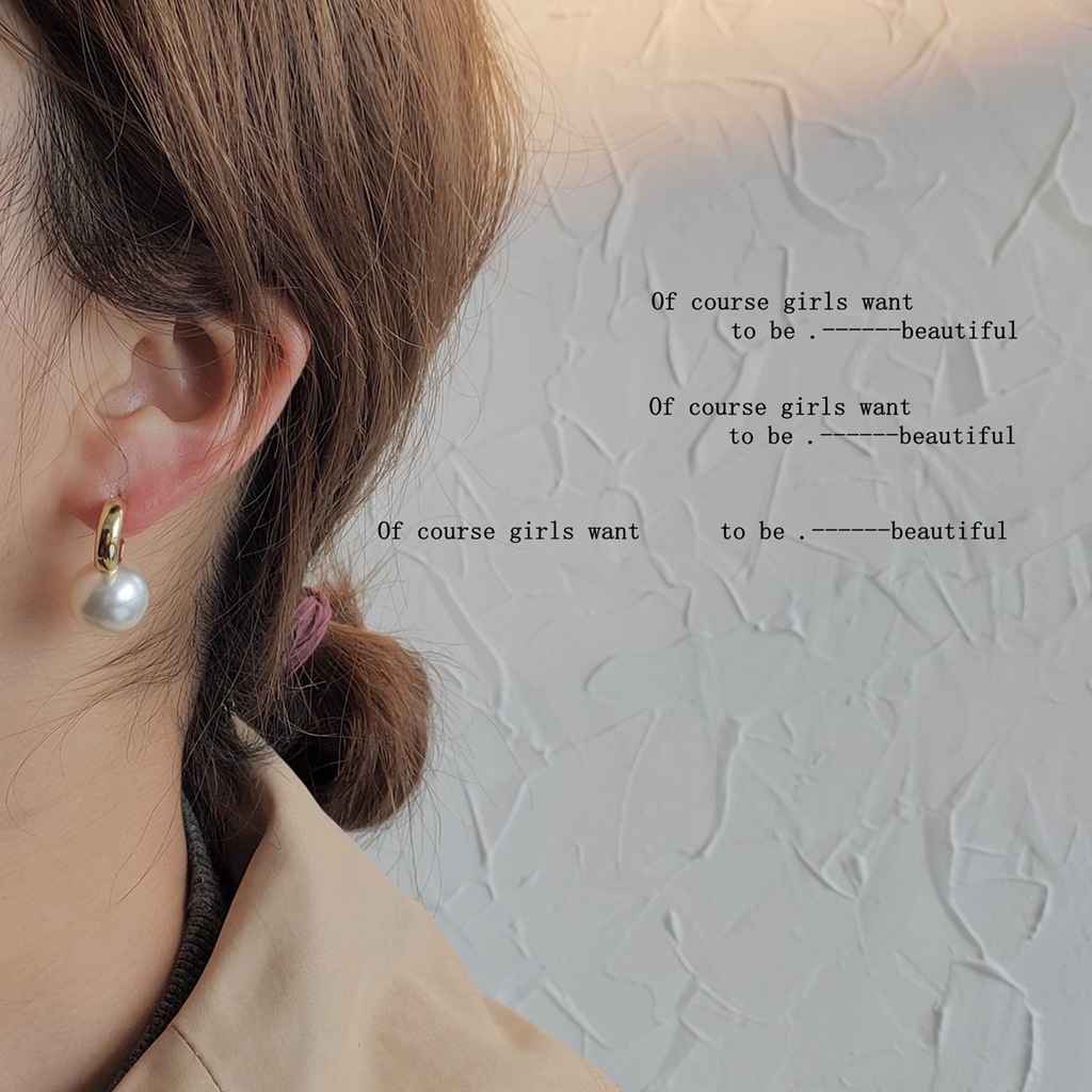 Khuyên Tai Ngọc Trai Hình Trái Tim Phong Cách Hàn Quốc Kiểu Mới Cá Tính Thời Trang Cho Nữ 2022