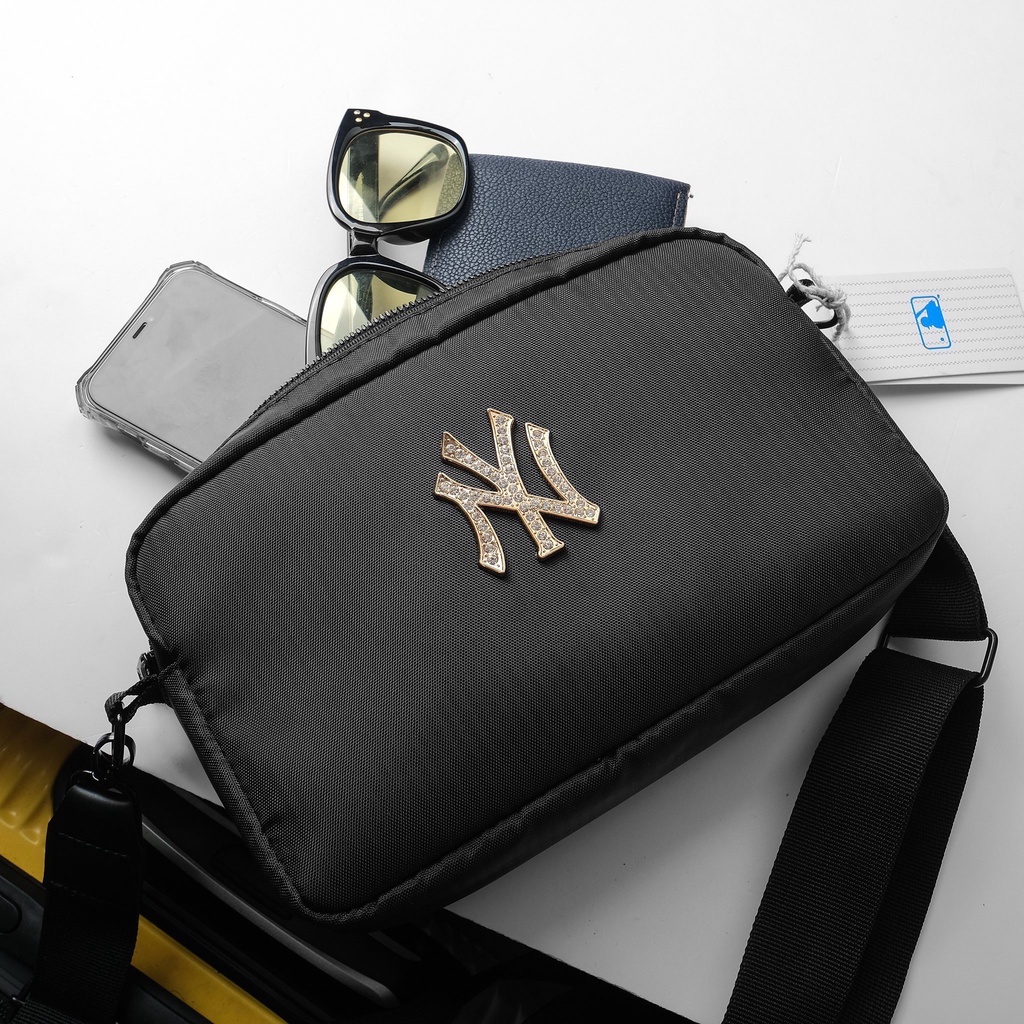 TÚI ĐEO CHÉO MLB MEN'S CHẤT LIỆU POLYESTER CAO CẤP , TÚI THỜI TRANG MLB1 MÀU ĐEN