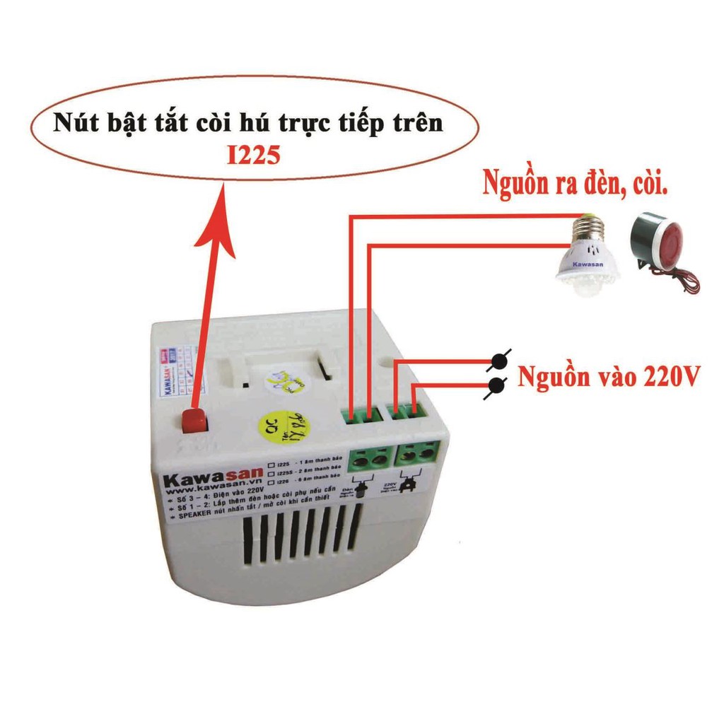 Báo trộm hồng ngoại I225 (BH 12 tháng)