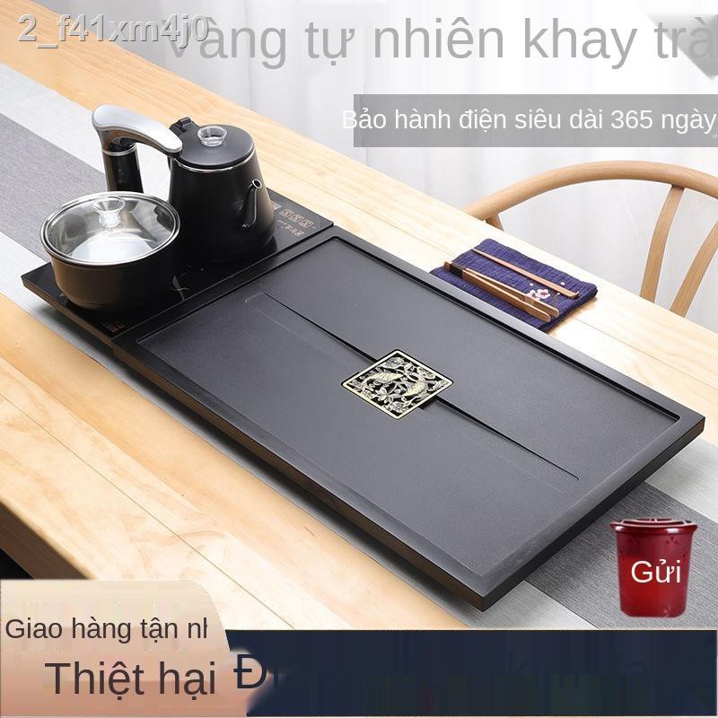 ✖ ✘ ✎✘✾Bộ khay trà bằng đá Wujin Hoàn toàn tự động Phòng làm việc hiện đại Đơn giản nhiên nguyên khối Bàn lớn và nhỏ
