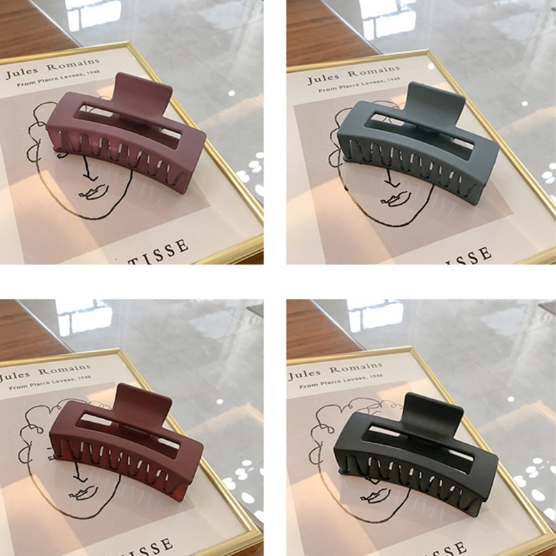 Kẹp Tóc Càng Cua Acrylic Chống Trượt Màu Sắc Thanh Lịch